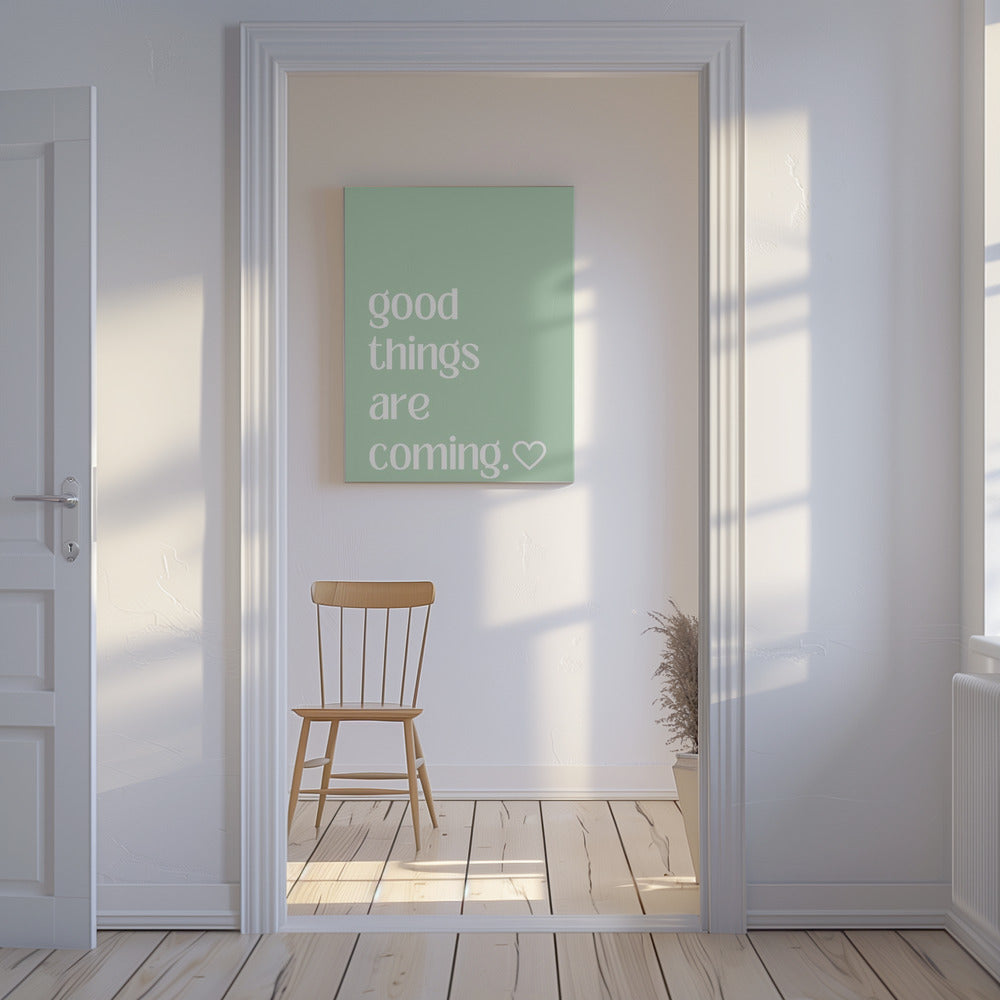 Optimistisch gefluister | Canvas
