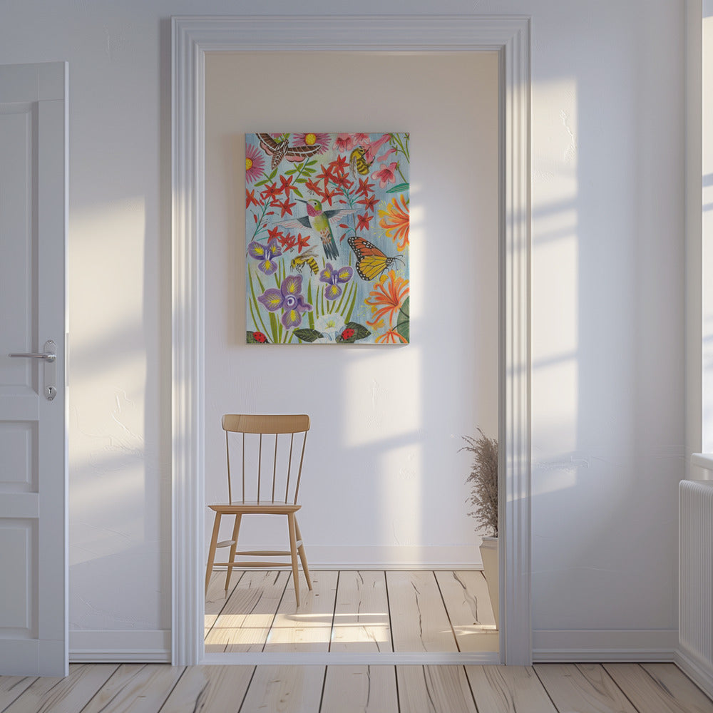 Pollinators and flowers | Canvas