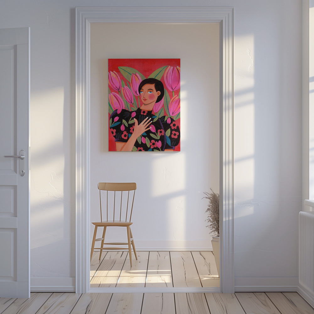 Abstract Modern Woman Portrait | Canvas