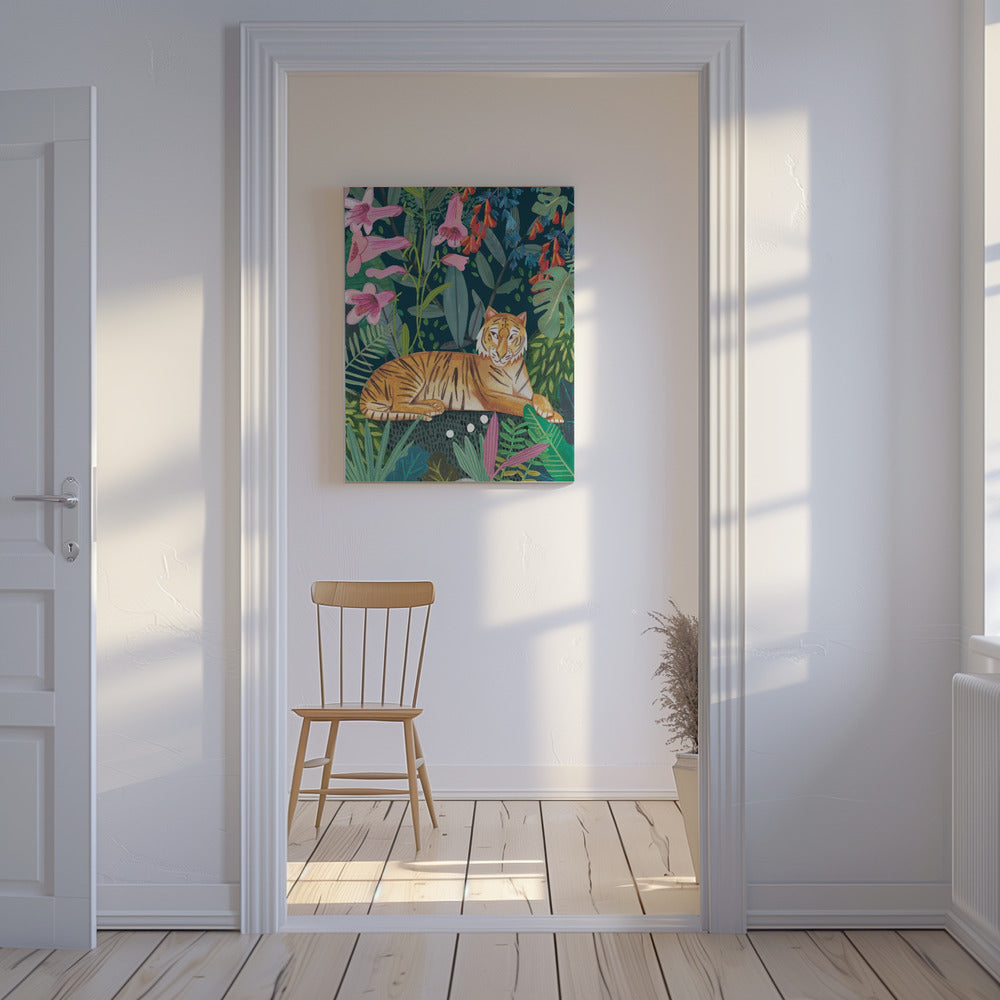 Tiger in the jungle | Canvas