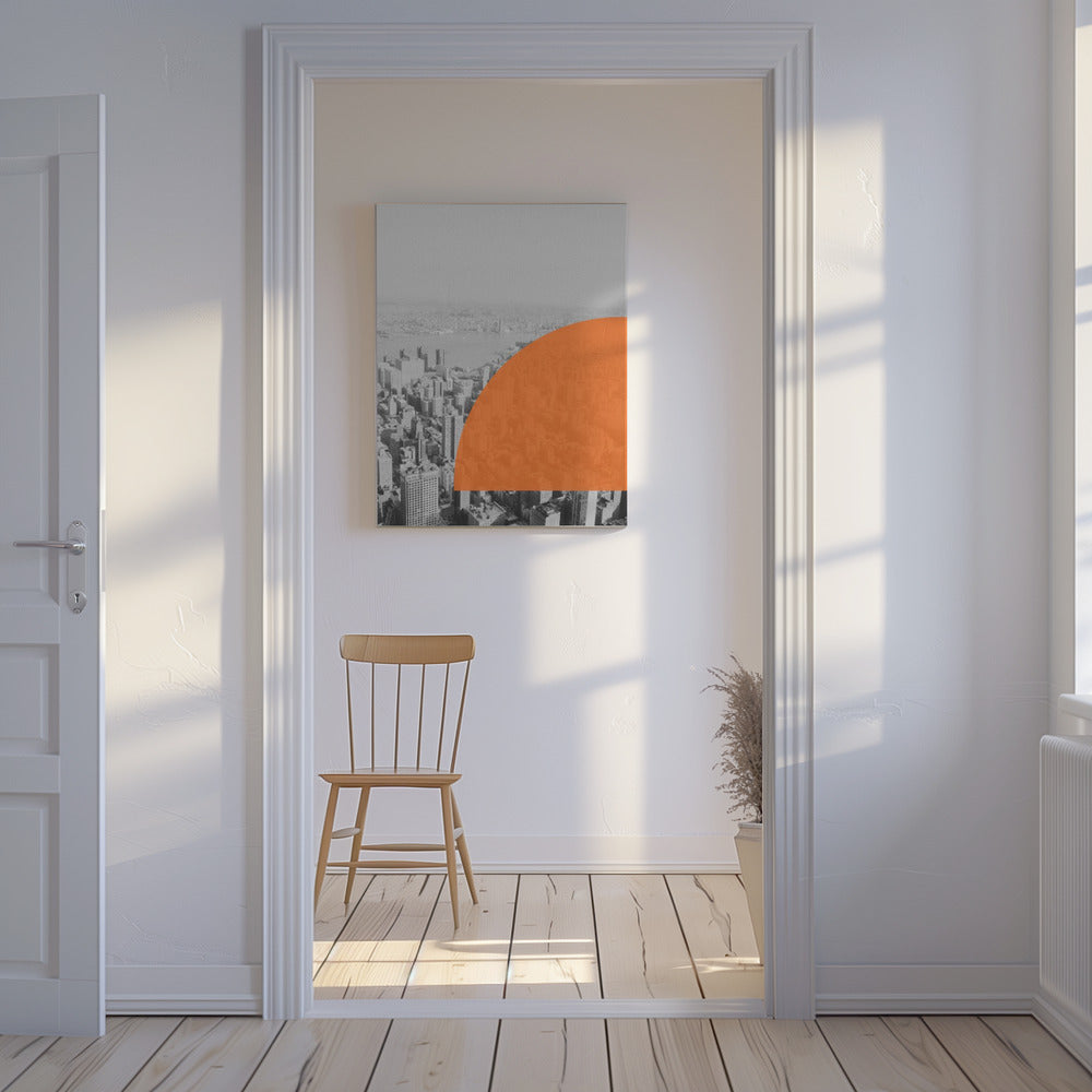 Stedelijke zonsondergangtinten | Canvas