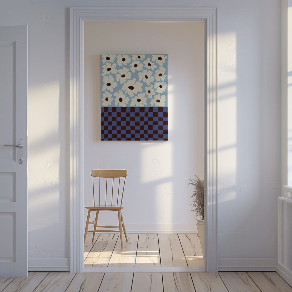 Flowers_checkerboard | Canvas