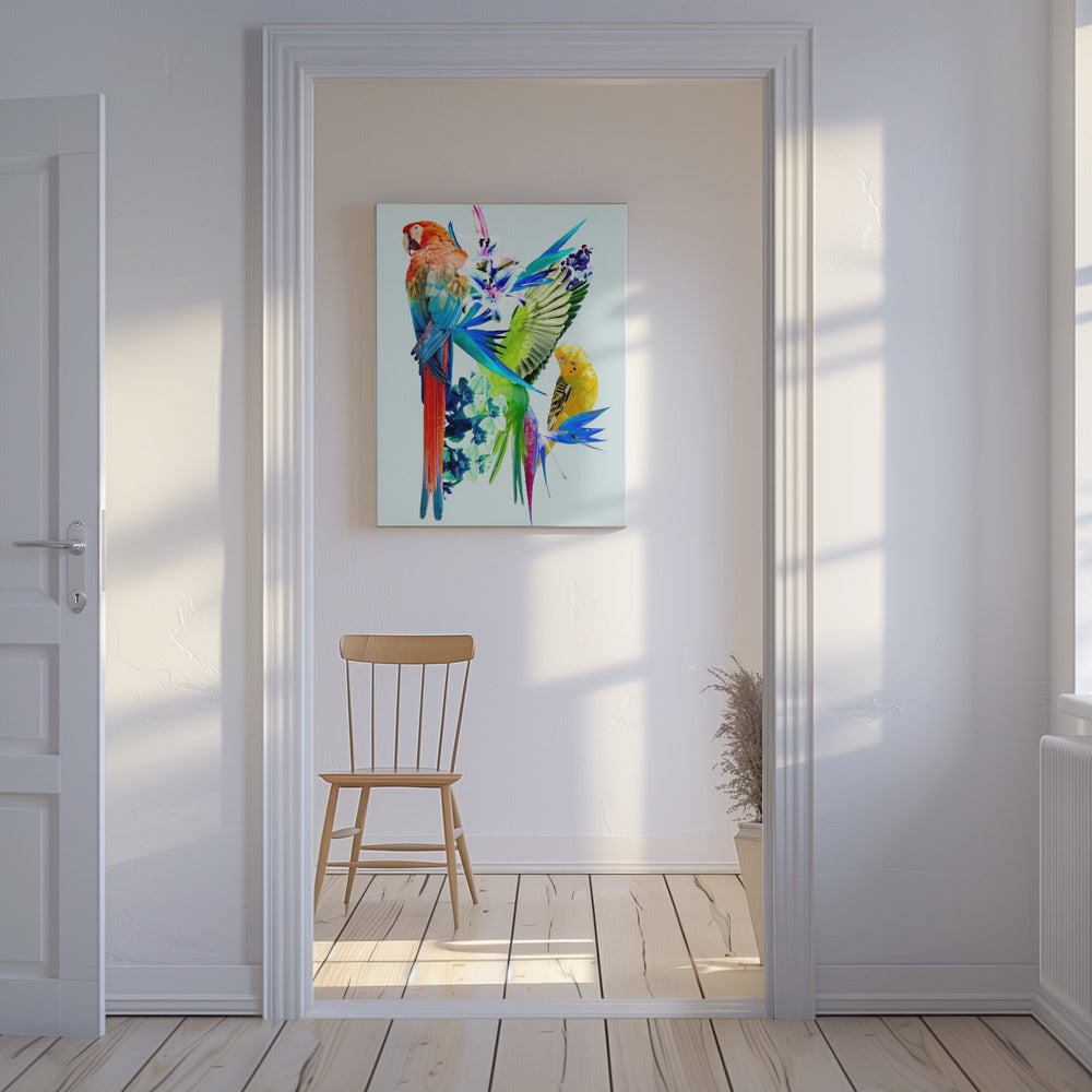 Paradijsvogels I | Canvas