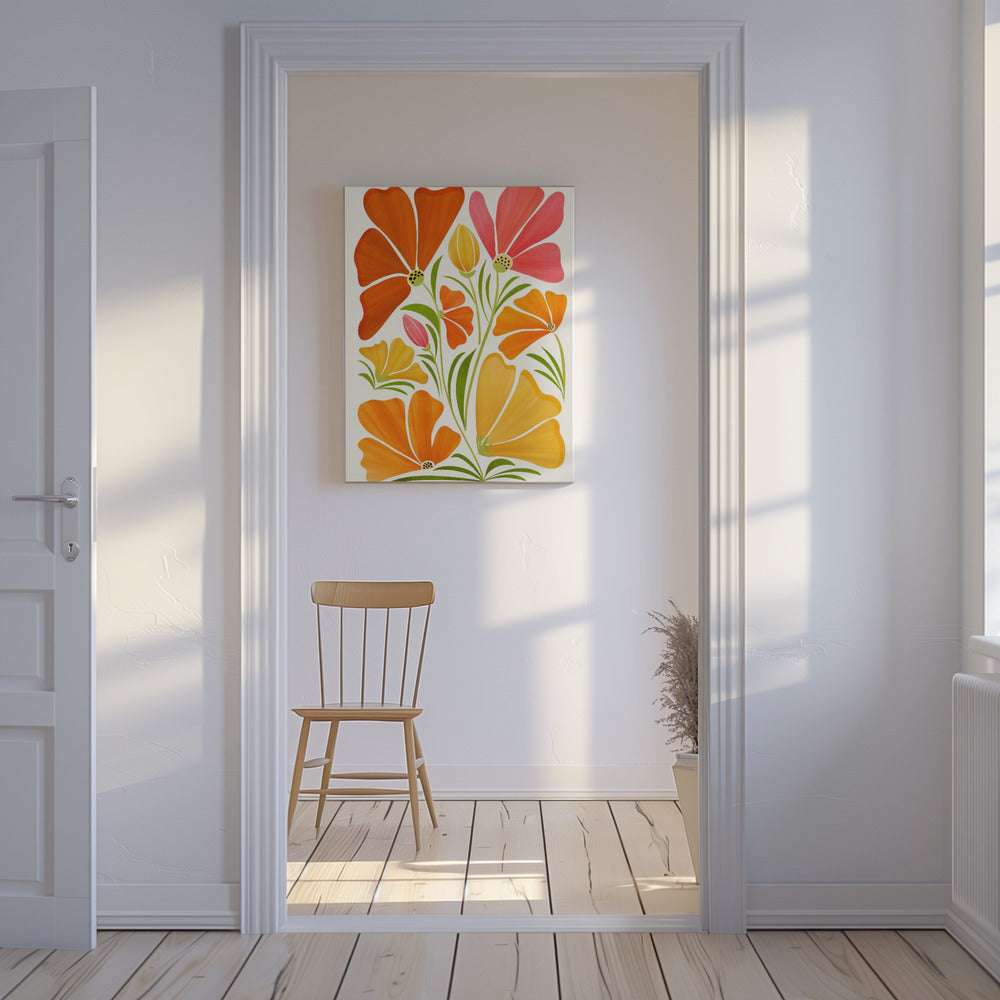 Lentebloemen | Canvas