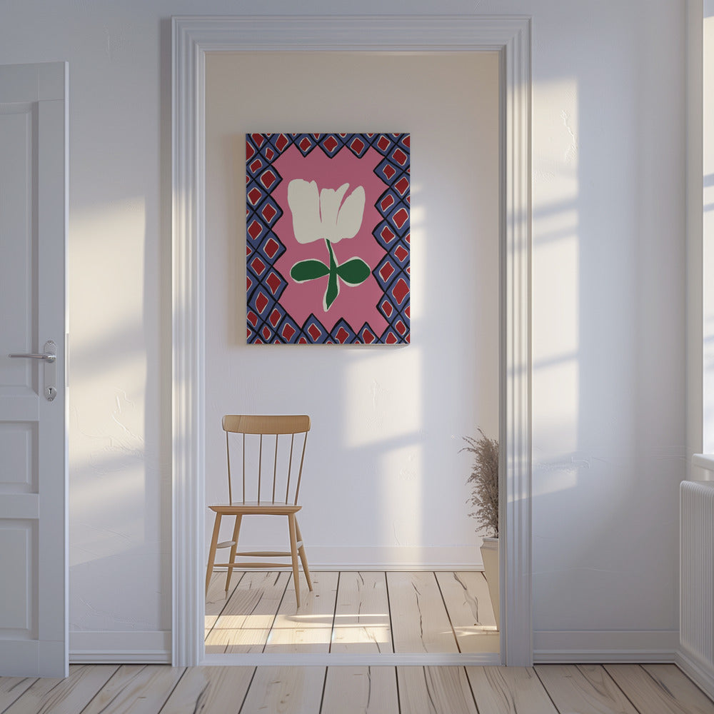 Petal plaid playtime I | Canvas