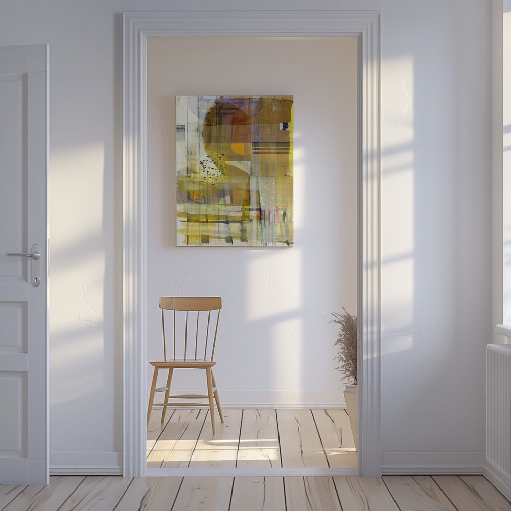 Yellow Ochre Abstract No2 | Canvas