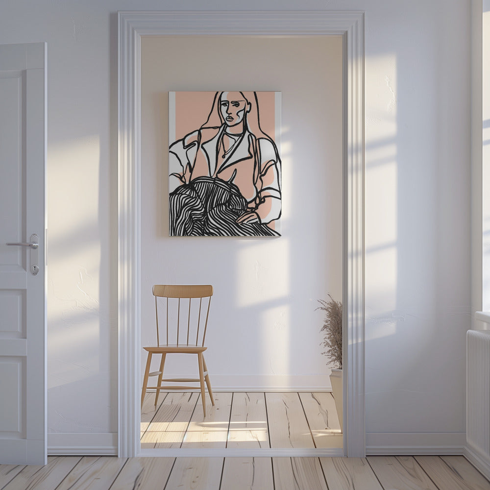 Herinner je je (Peach) | Canvas