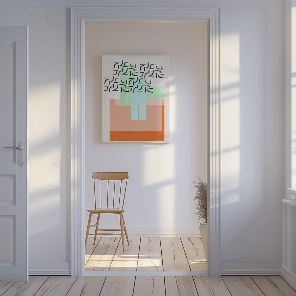 Pastelpatrooncollage 2 | Canvas