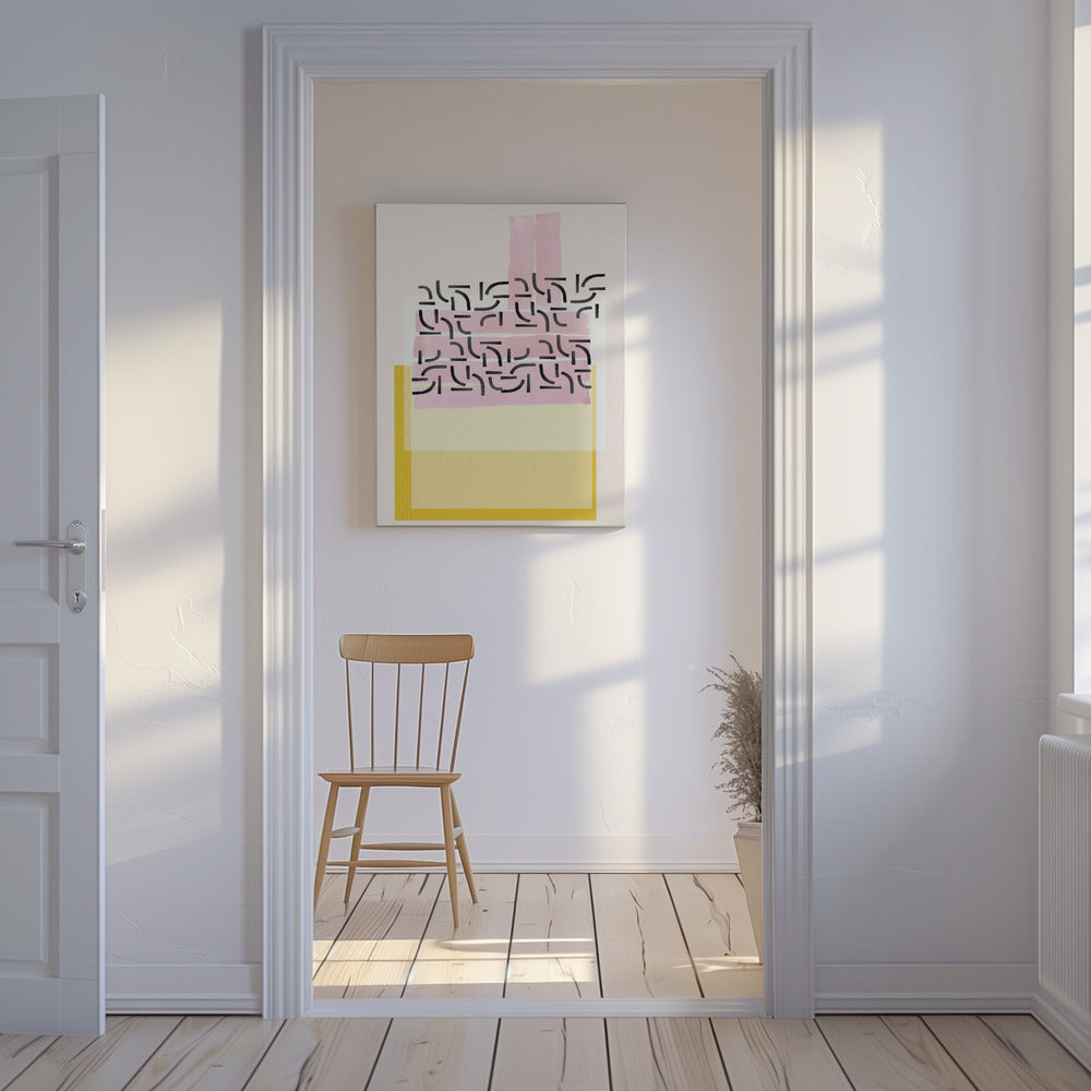 Pastelpatrooncollage 1 | Canvas
