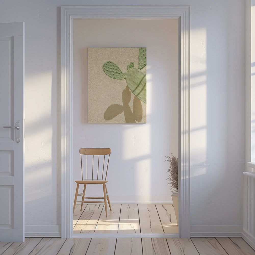 Cactussen Schaduwspel | Canvas