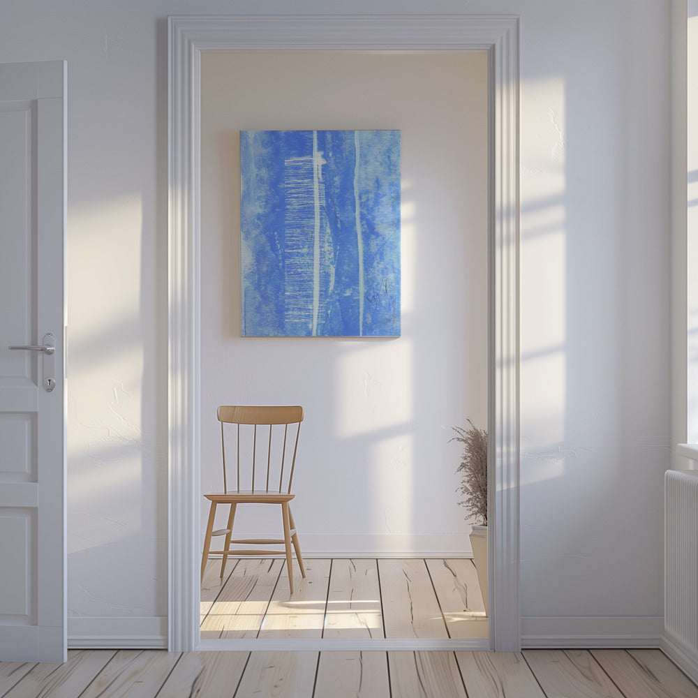Vertical White Line Accents | Canvas