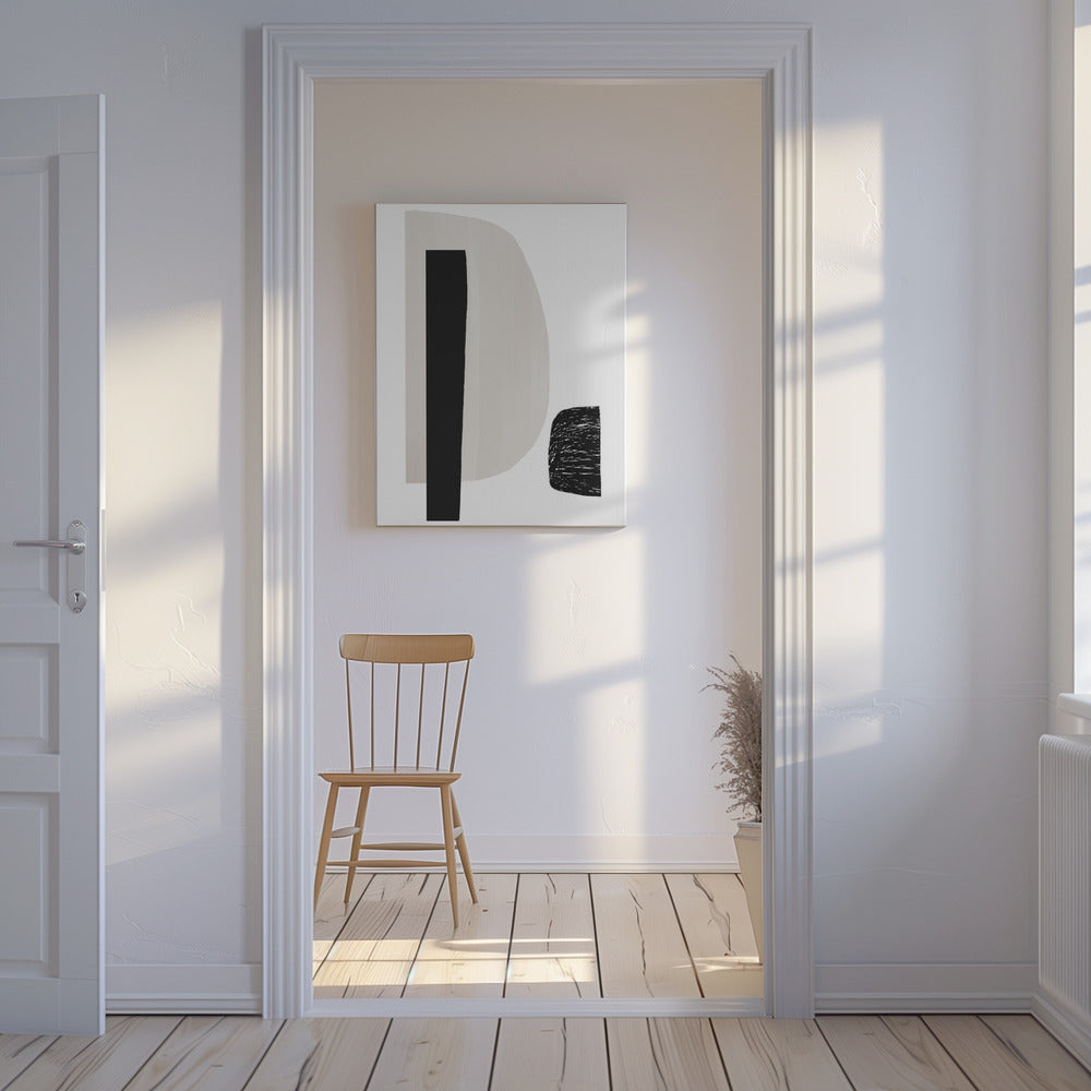 Black And White Geometric Shapes | Canvas
