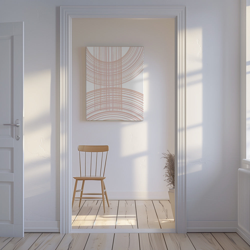 Geometrische patronen met kruisende lijnen | Canvas