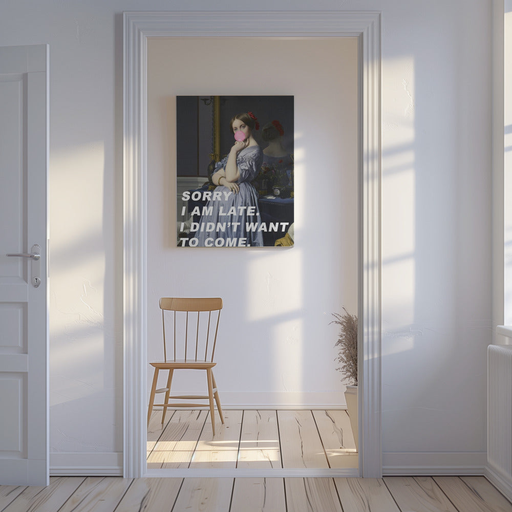 Sorry dat ik te laat ben. Ik wilde niet komen. | Canvas