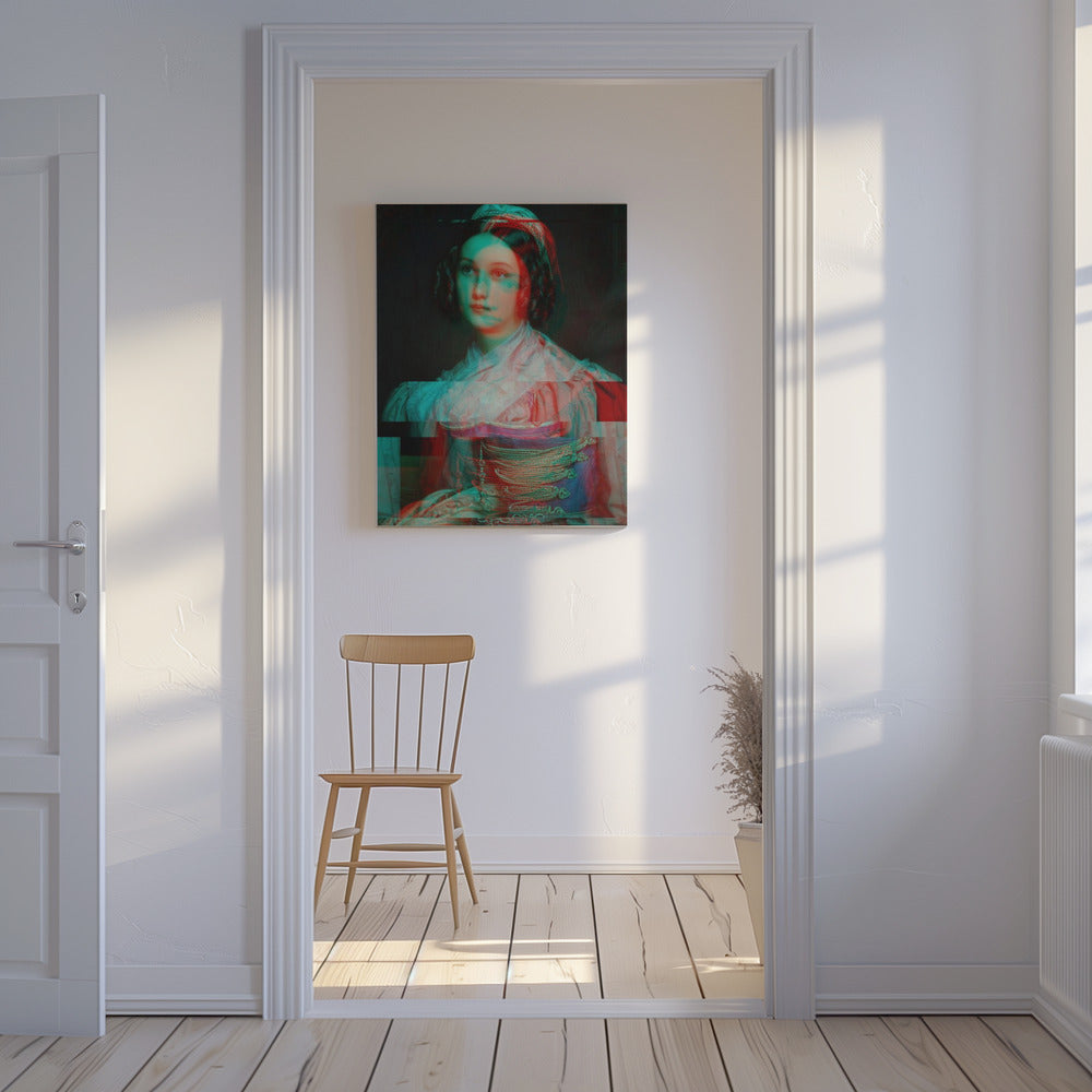 Vervormd portret van vrouw | Canvas