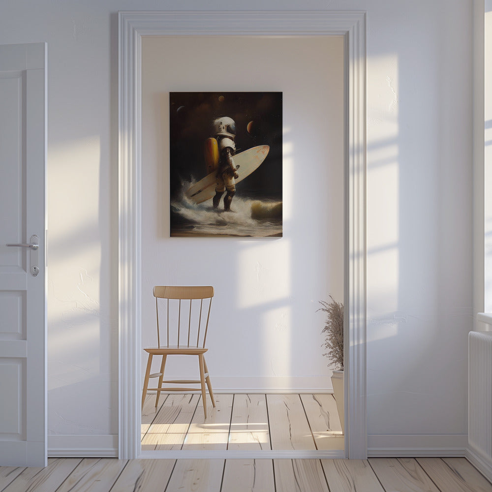 Mijn Space Surfing Dag | Canvas