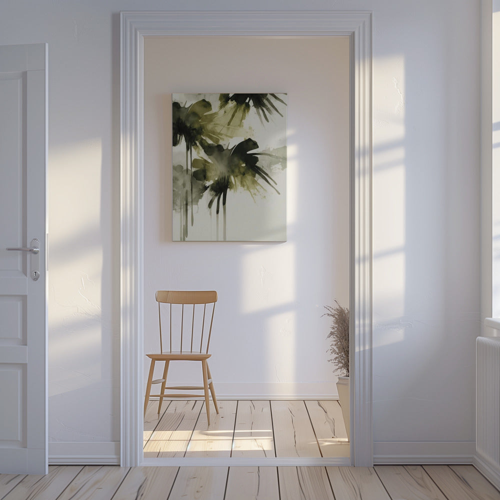 Groene Echoes | Canvas