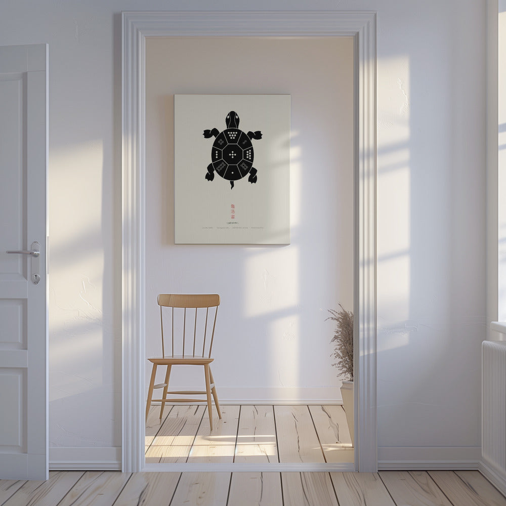 Lo Shu Schildpad | Canvas