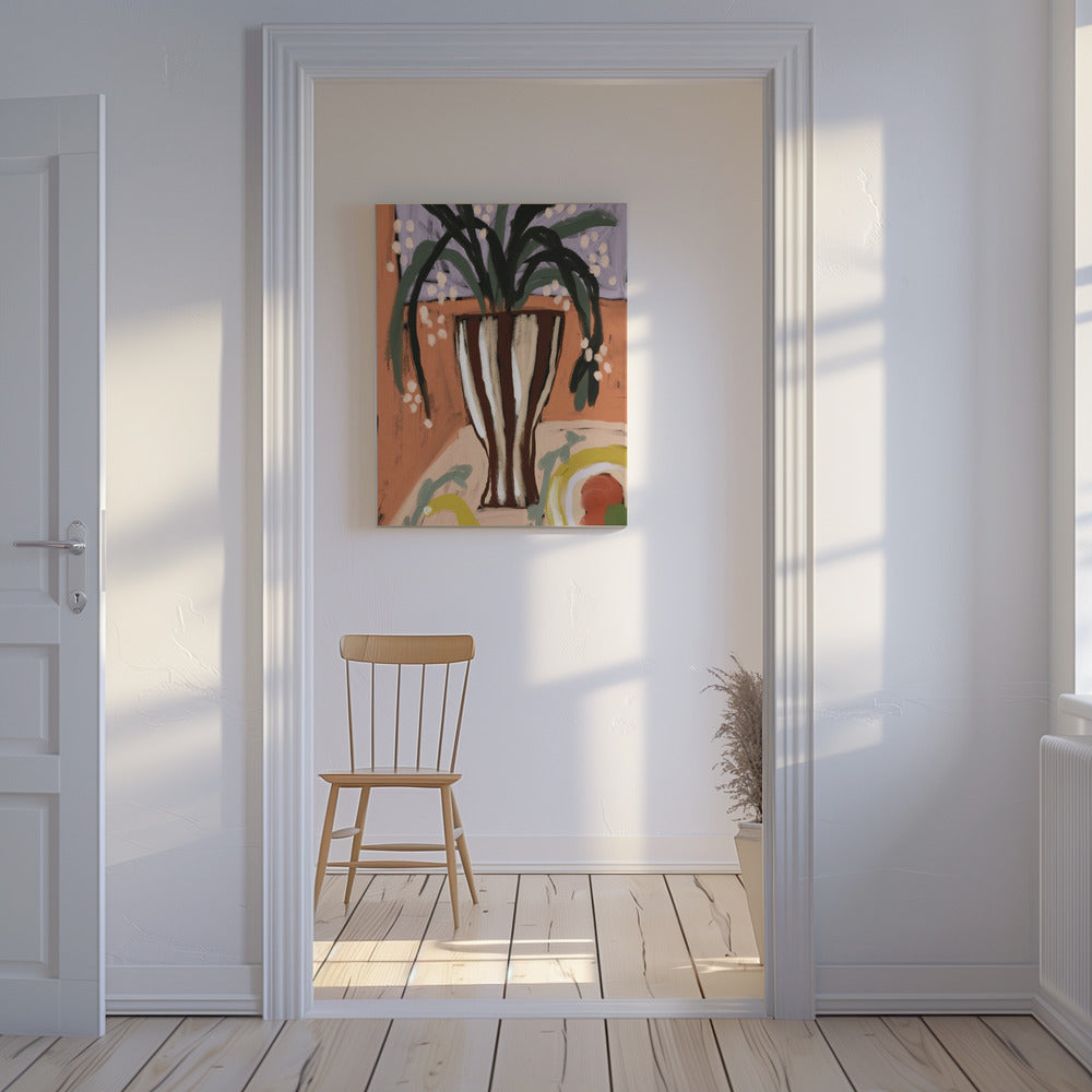 Gestreepte vaas Harmony | Canvas