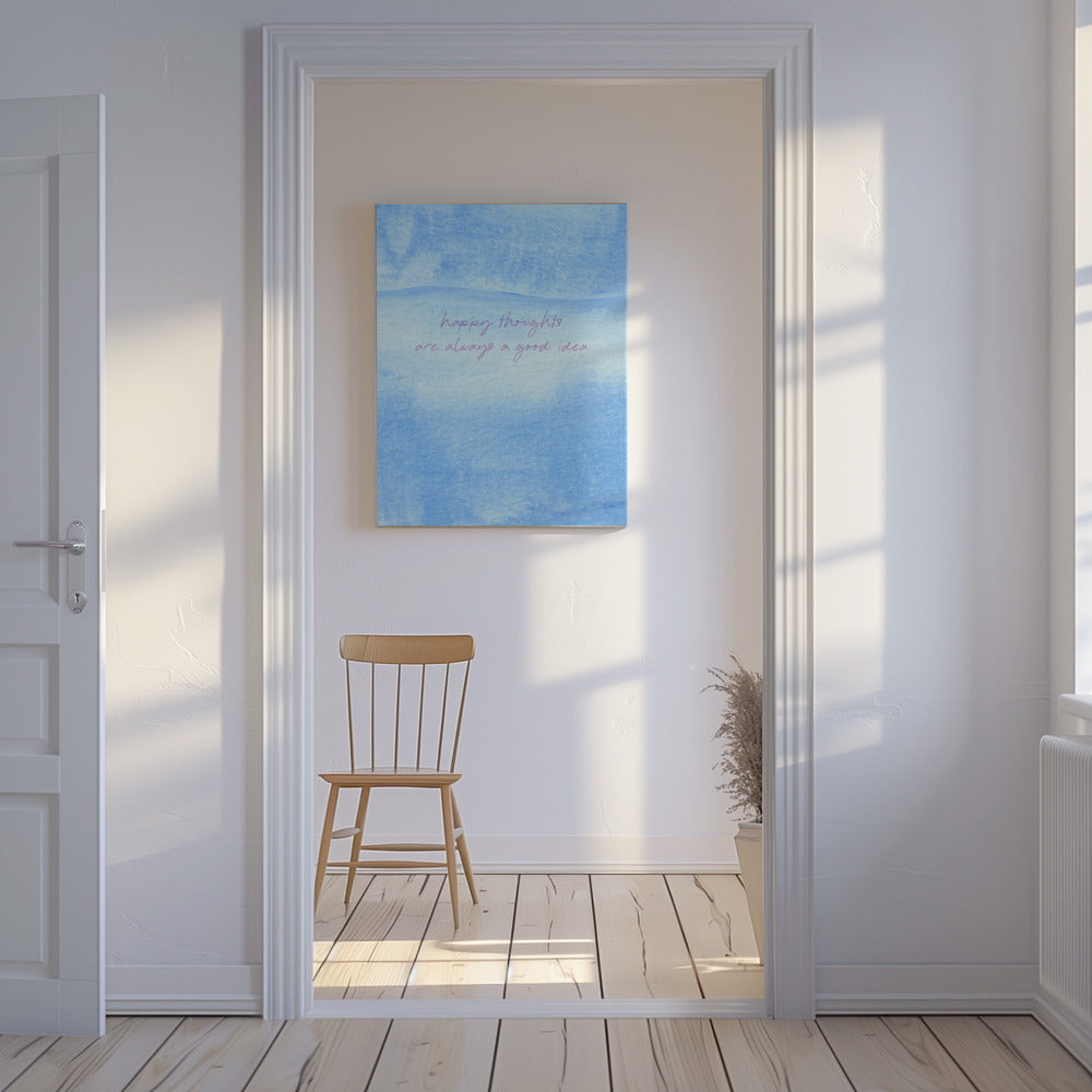 Positive Blue Vibes | Canvas
