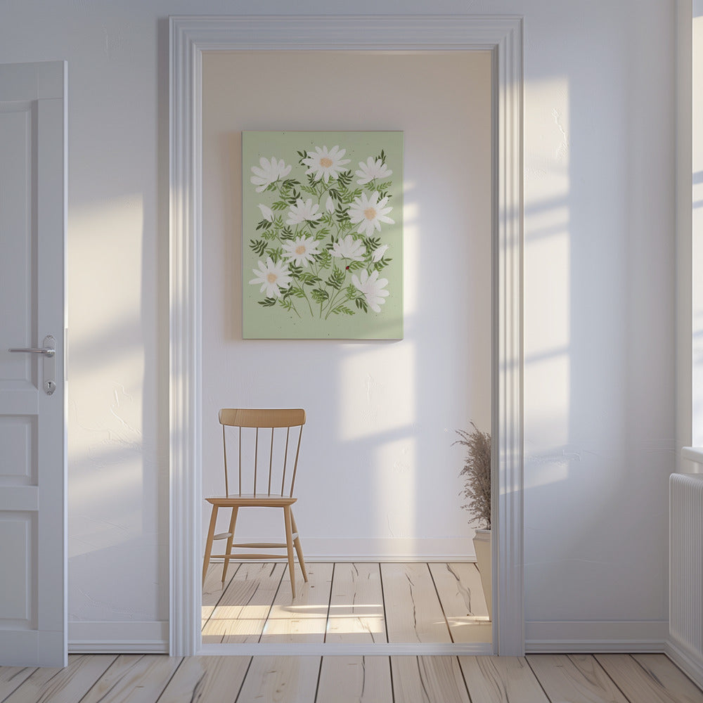 Lieveheersbeestjesbloemen | Canvas