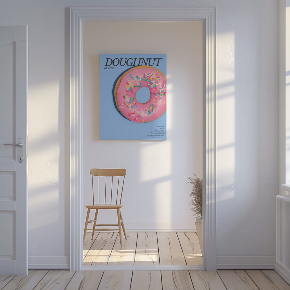 Roze Glazuur Donut | Canvas