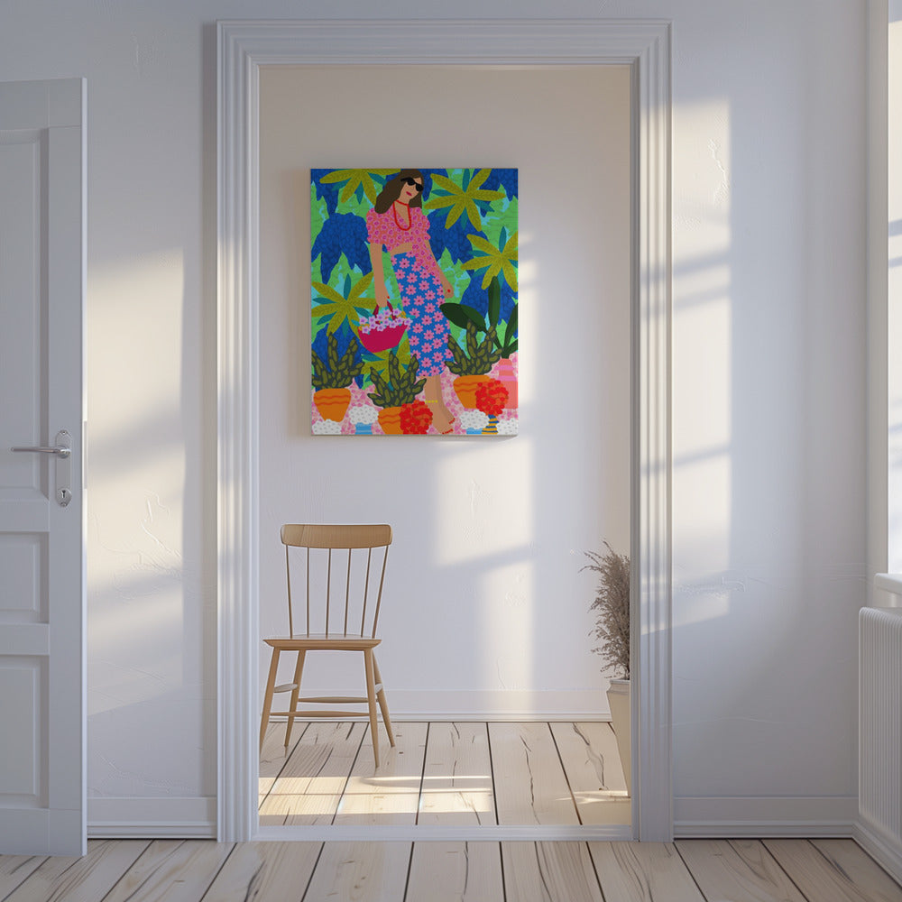 Wandelen tussen tuinen | Canvas