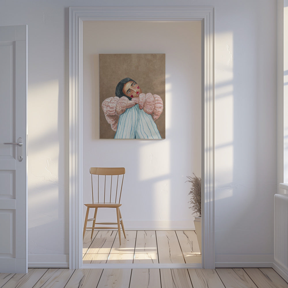 Dromend meisje | Canvas