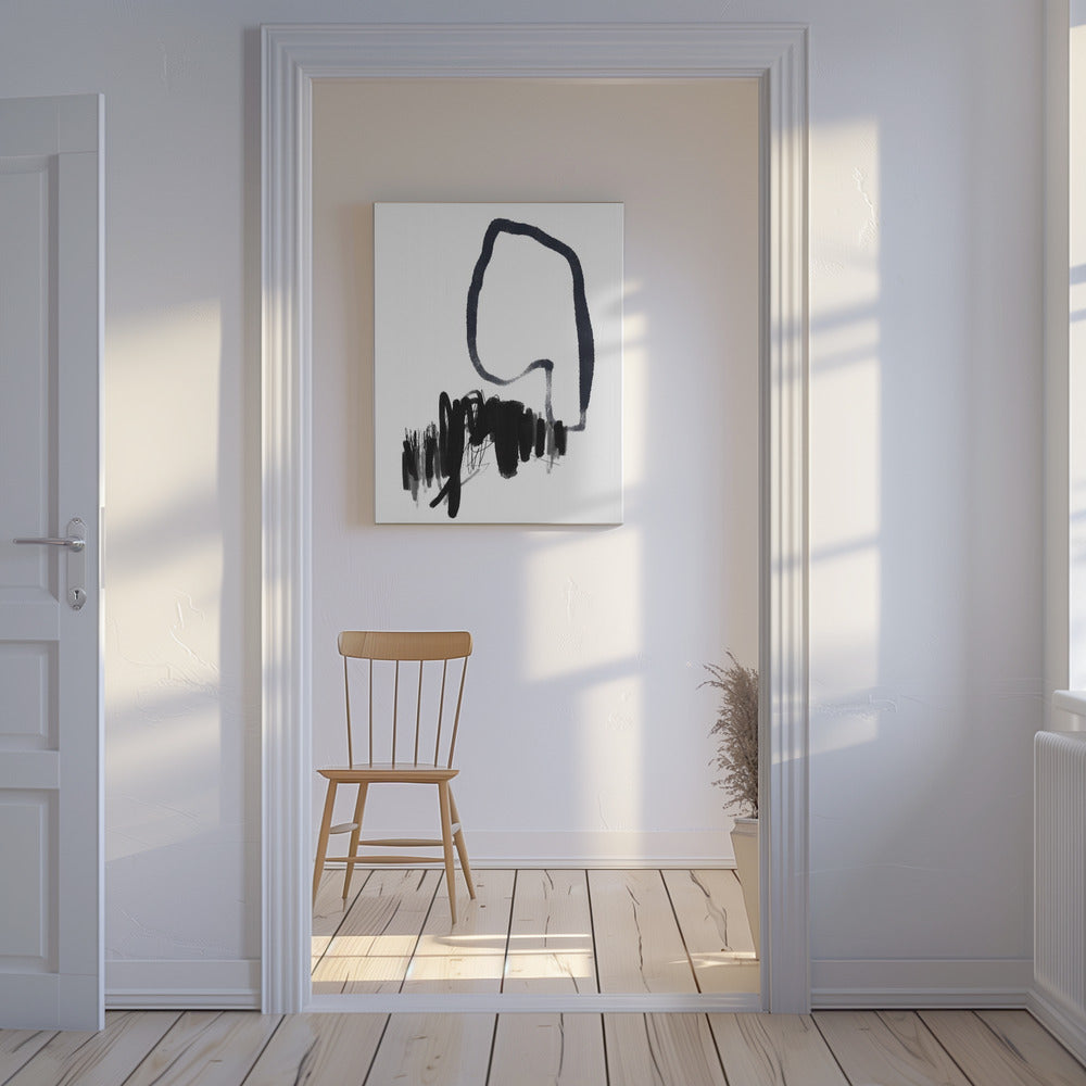 Monochrome Flow | Canvas