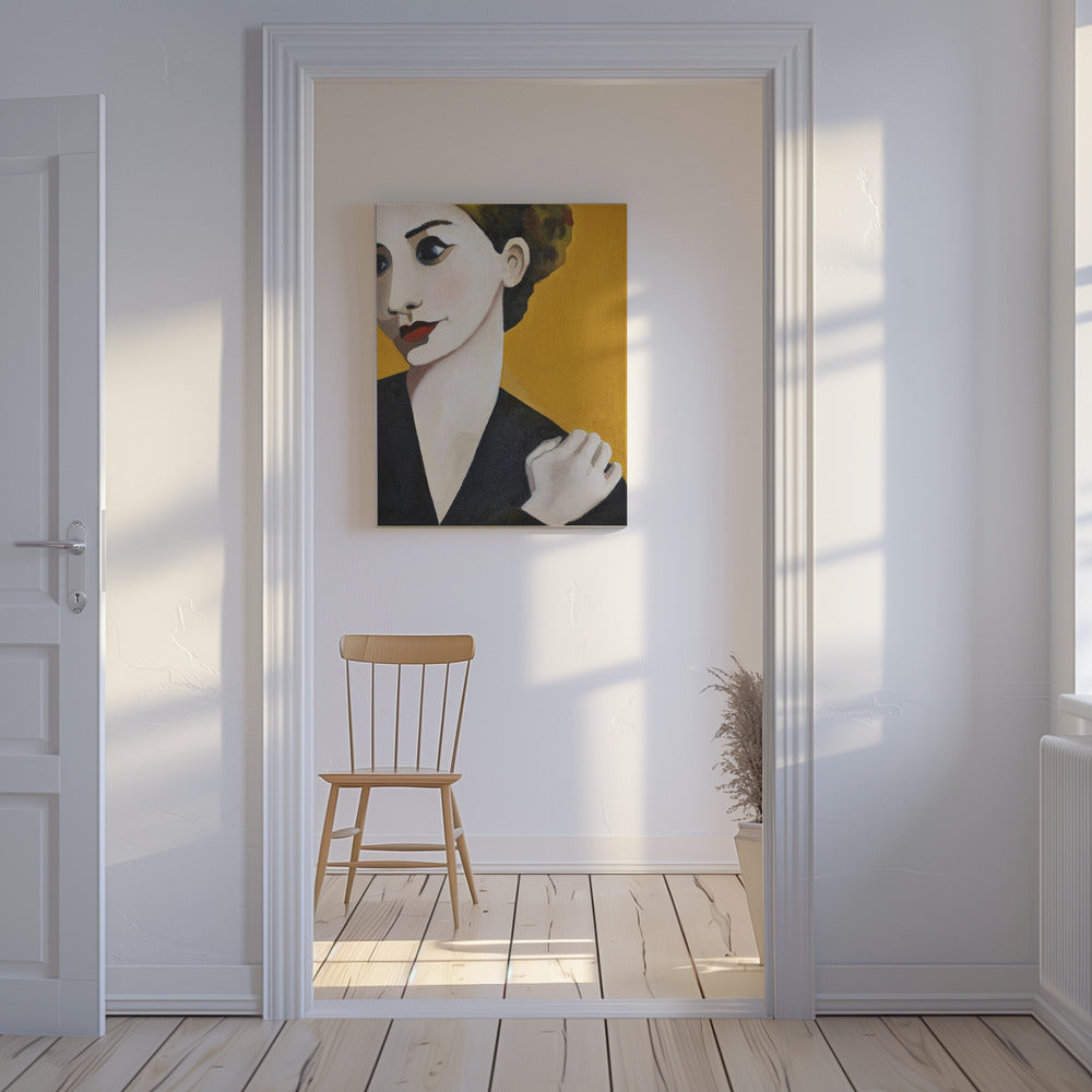 Vrouw Oker | Canvas
