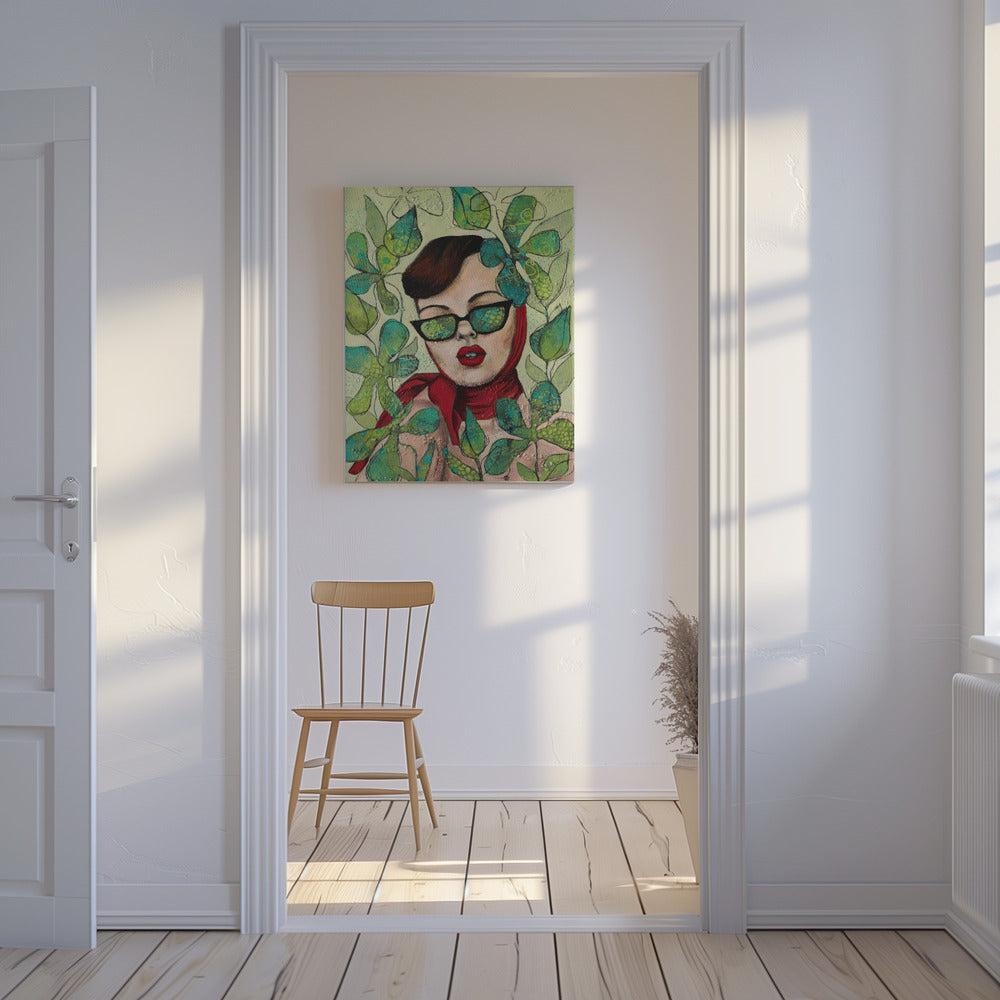 Retro lady 4 | Canvas