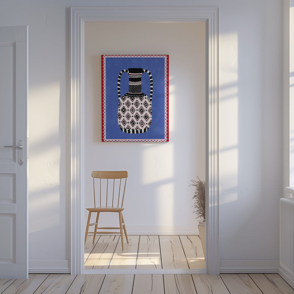 Geometrische patronen en felle kleuren | Canvas