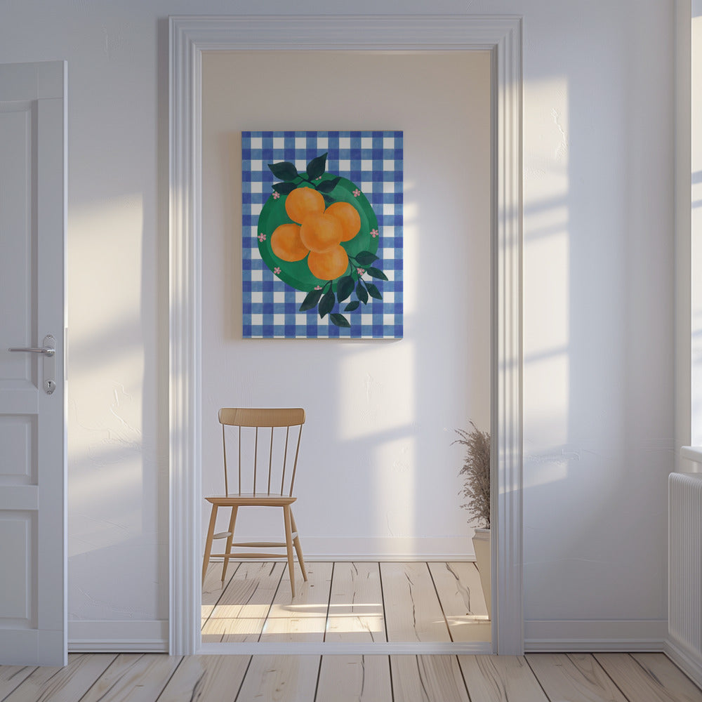 Geruite Citrus Charm | Canvas