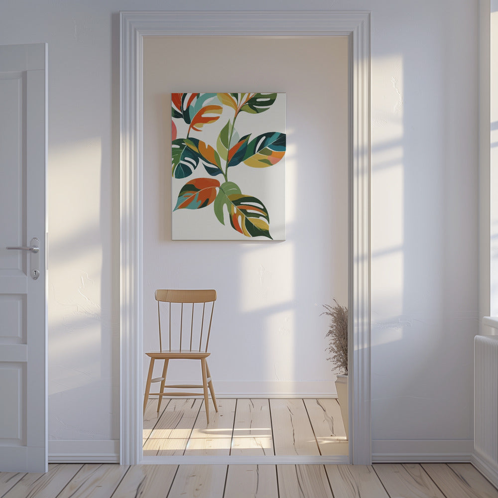 Botanische viering van kleur | Canvas