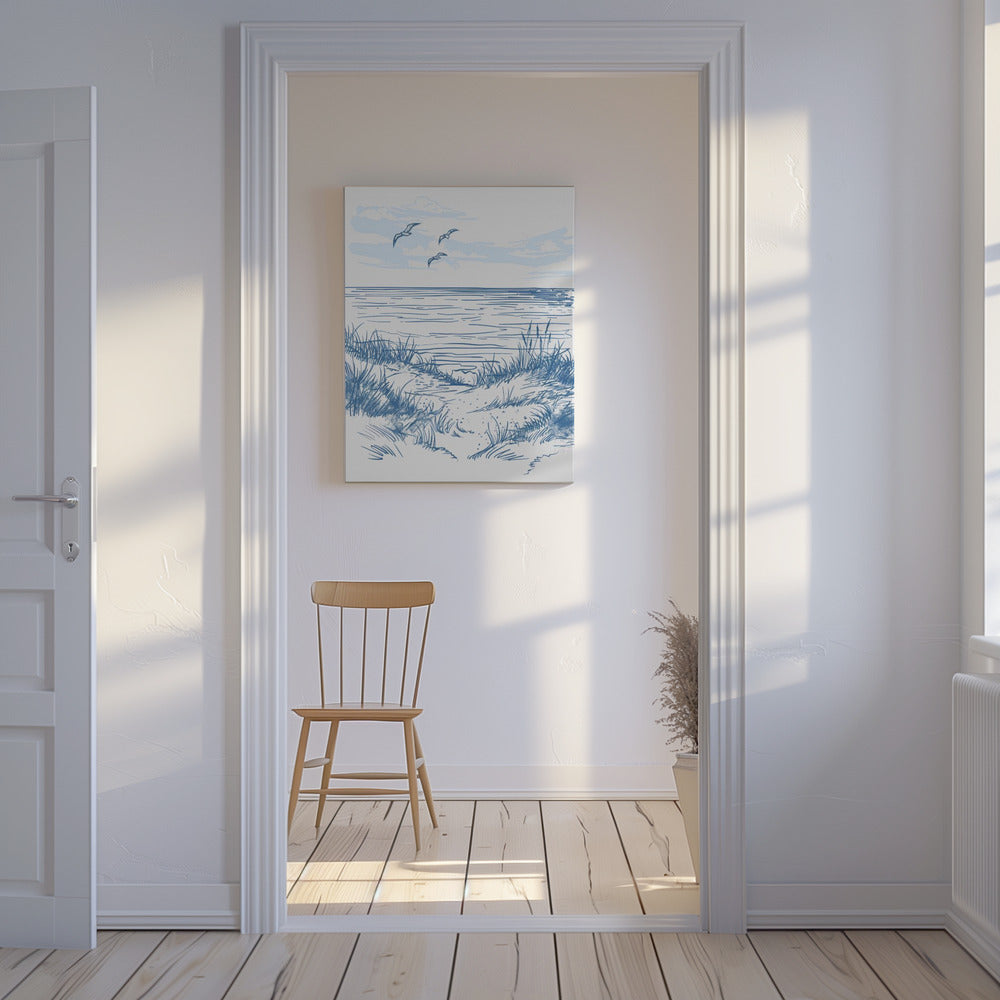 Schets van een zeegezicht | Canvas
