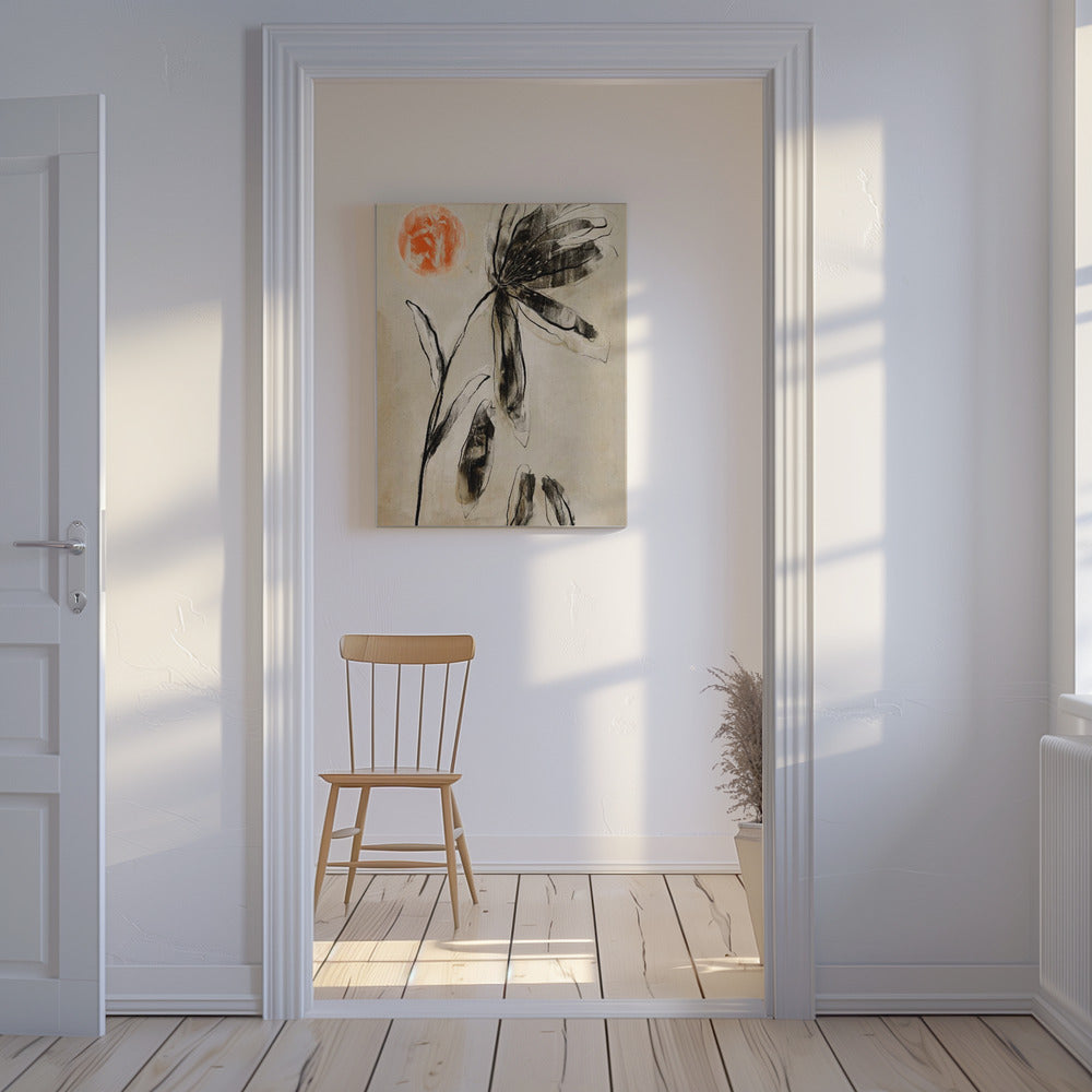 Schaduwrijke Bloei | Canvas