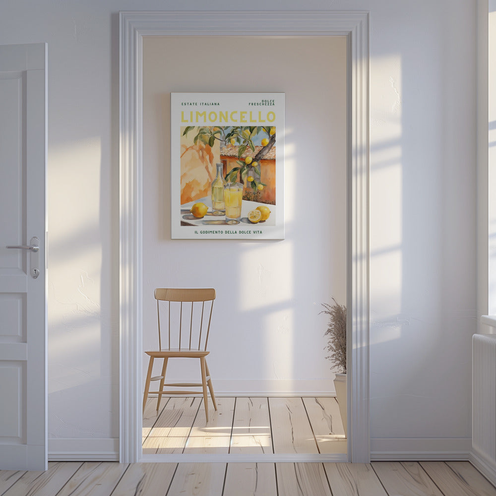 Limoncello, Aquarel, Vers | Canvas