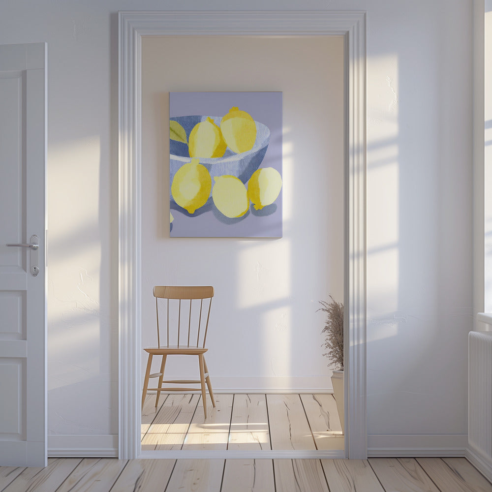 Zitronen in schaal | Canvas