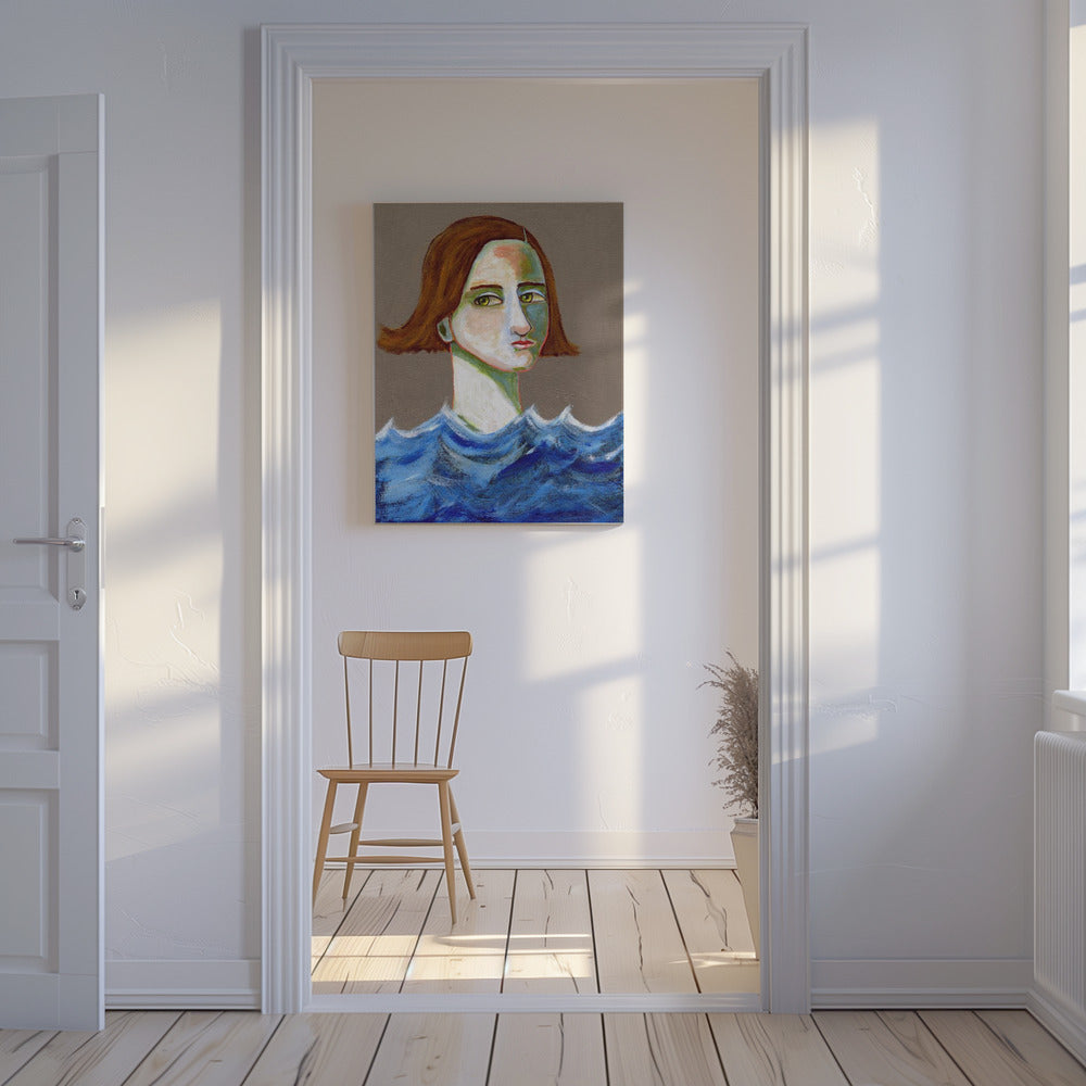 De zwemmer | Canvas