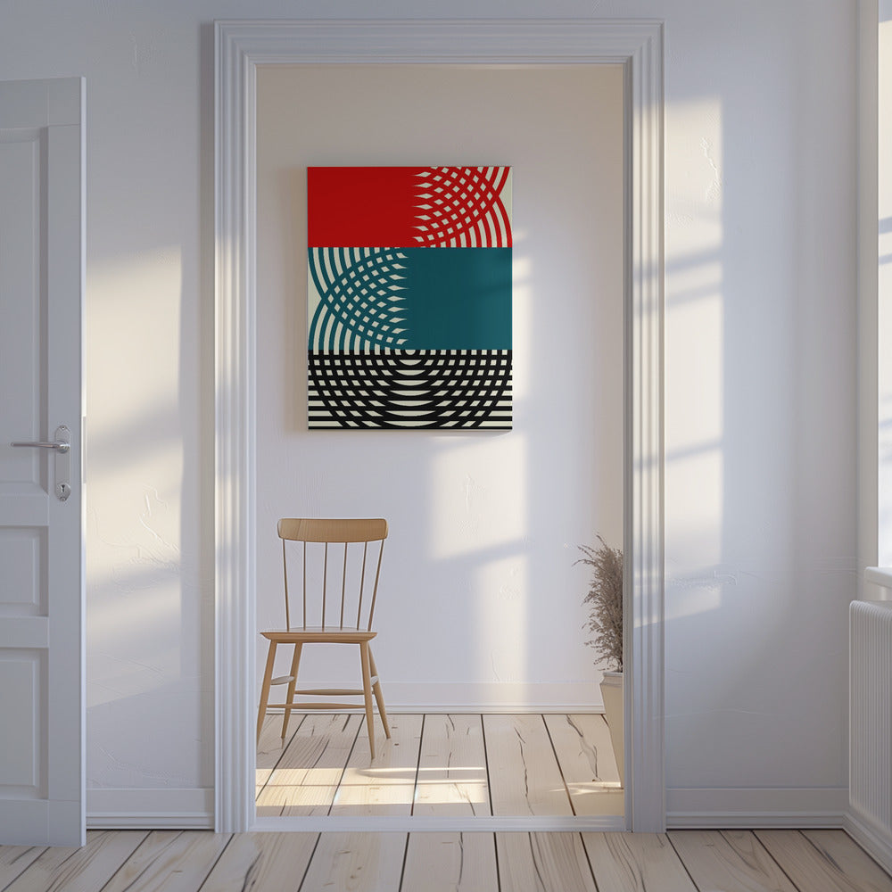 Symmetrische echo's | Canvas