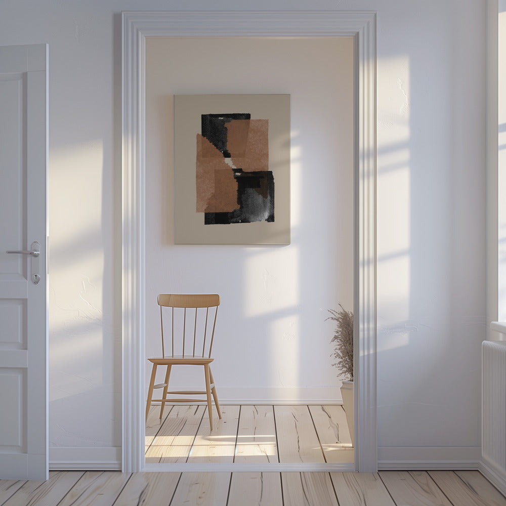 Aardse blokkenmix | Canvas