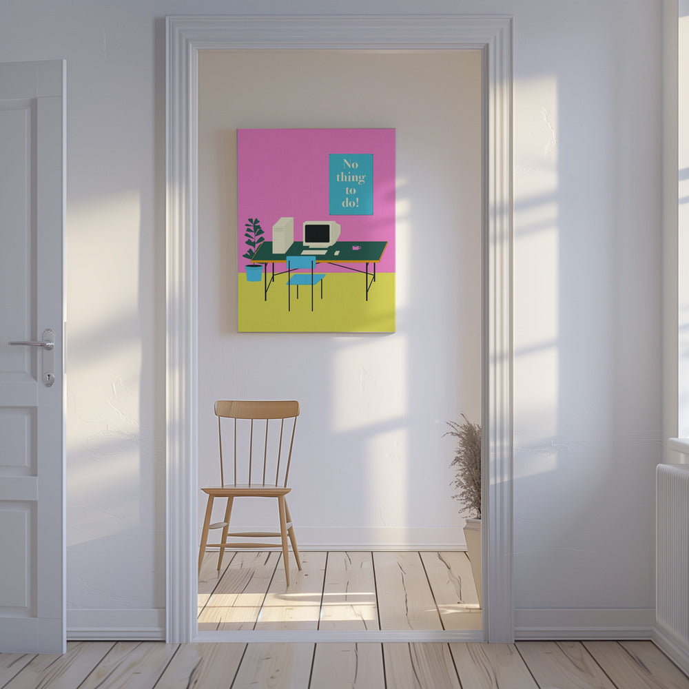 Niets te doen | Canvas