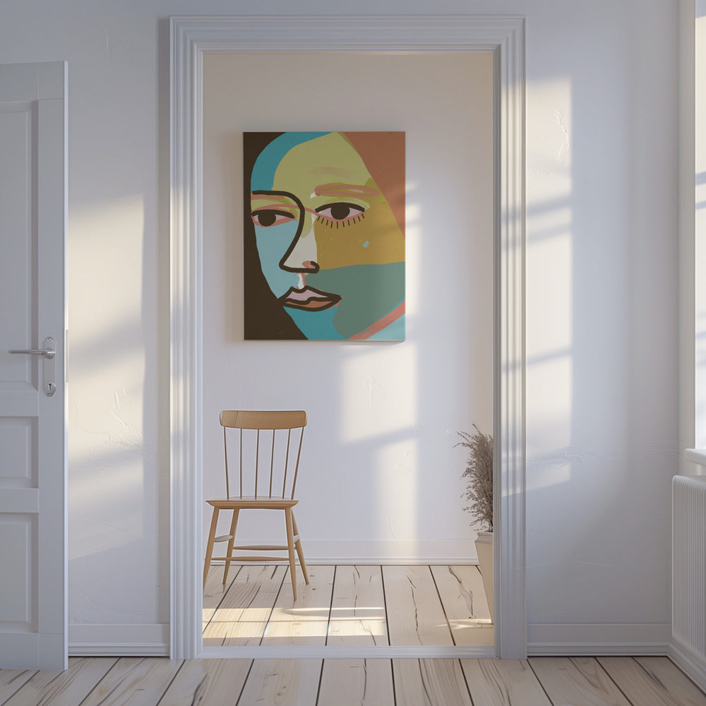 Abstract gezicht | Canvas