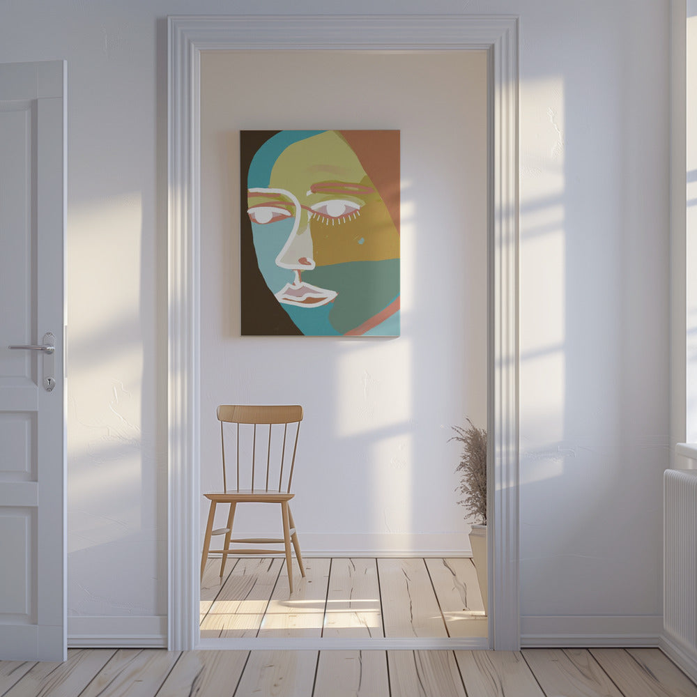 Abstract lijnvlak | Canvas