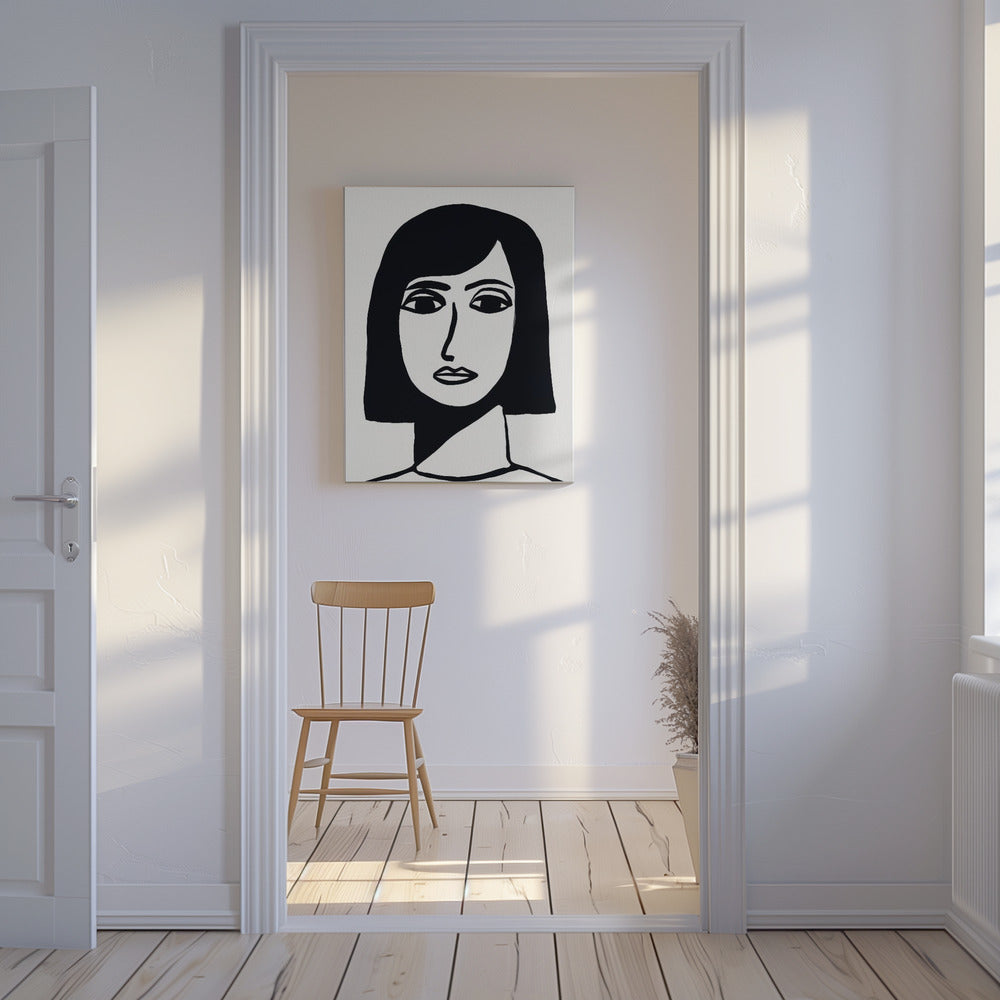 Gezicht van een vrouw | Canvas