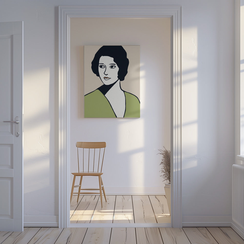 Vintage vrouw | Canvas