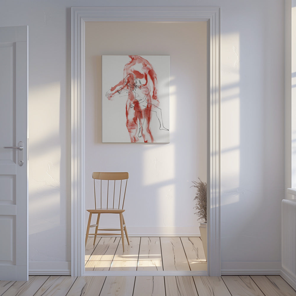 Mannelijke figuurstudie (slaapwandelaar) | Canvas