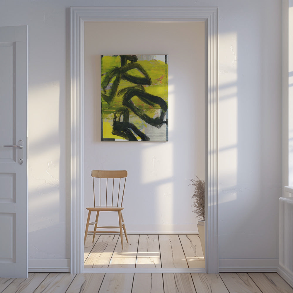 Geel Abstract Nr. 3 | Canvas