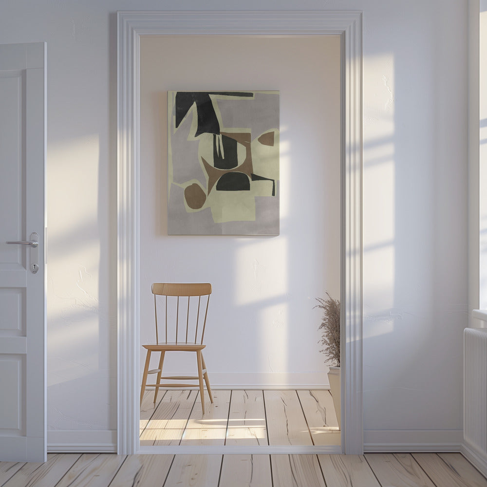 Abstracte grafische print nr. 2 | Canvas