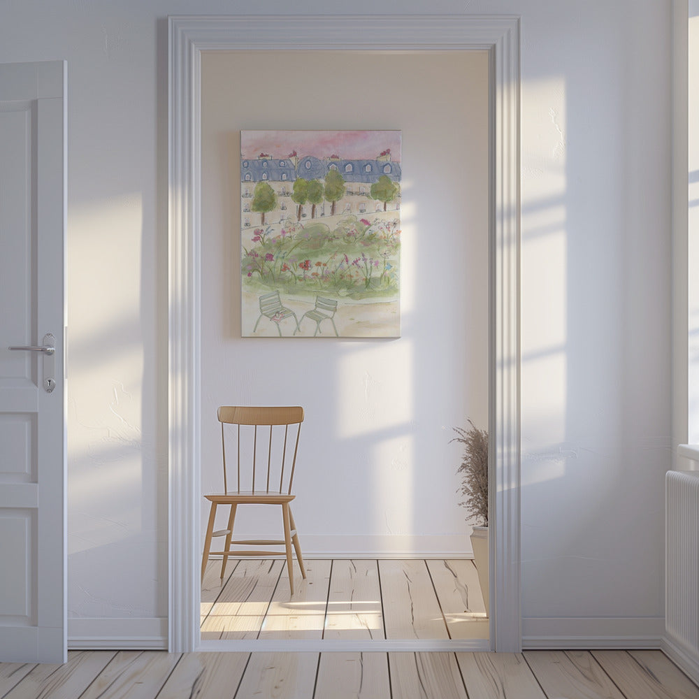Parijse tuin | Canvas